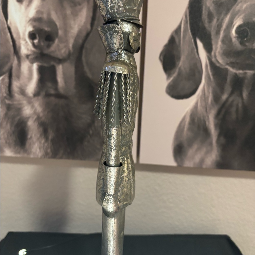 Metallic Soldier Sculpture - Picture 4 of 7